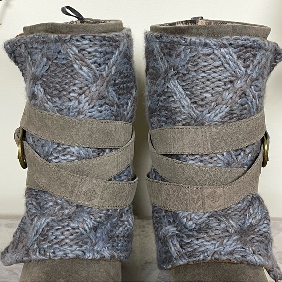 MUK LUKS® Nikki 3-in-1 Belted Sweater Wrap Water Resistant Faux Suede Boots - Picture 6 of 16